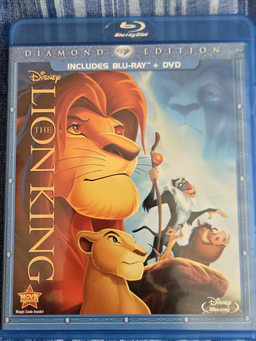 The Lion King Diamond Edition Blu-ray and DVD combo pack